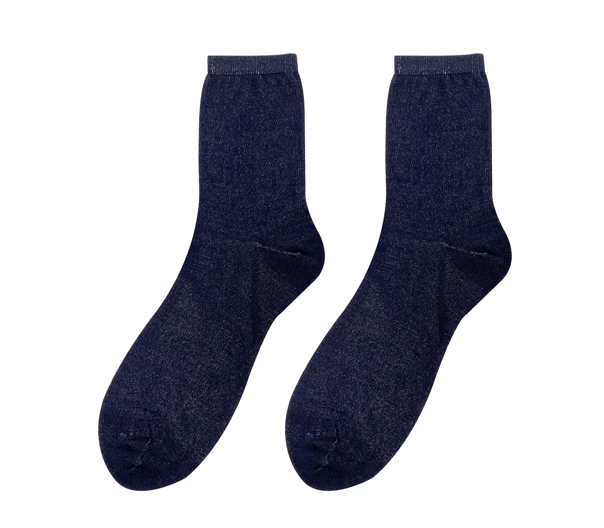闕蘭絹男性石墨烯透氣蠶絲襪(藍)