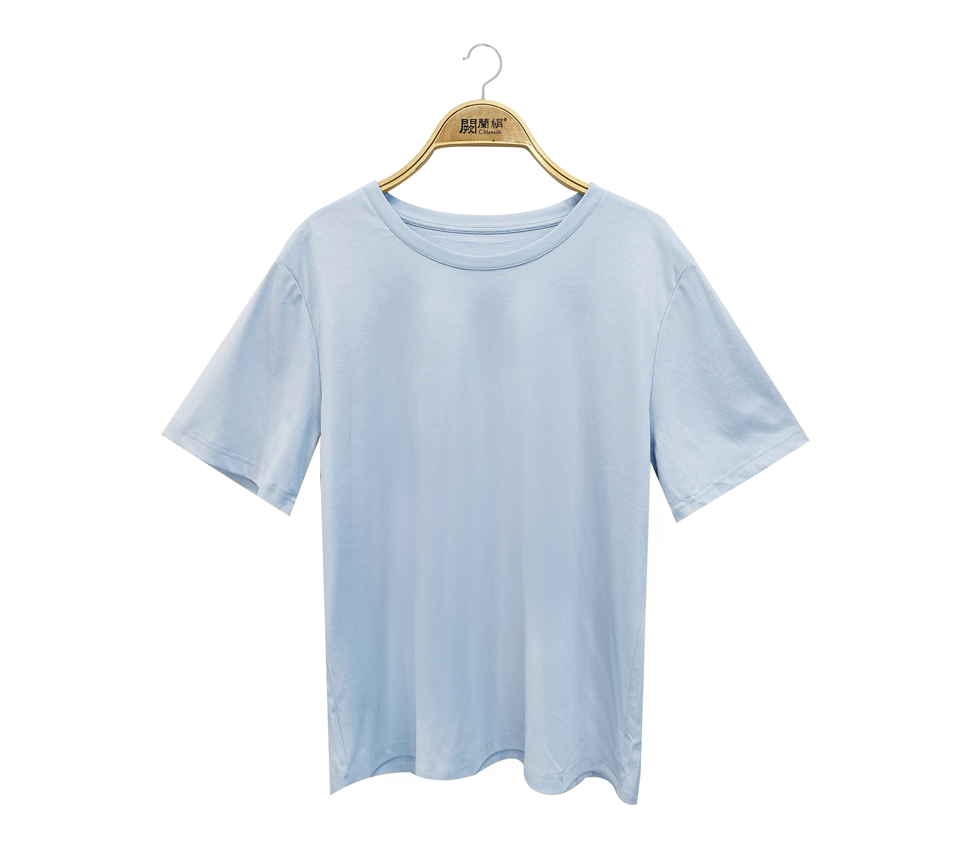 闕蘭絹莫代爾絲棉短袖上衣 - 藍色 - 6687