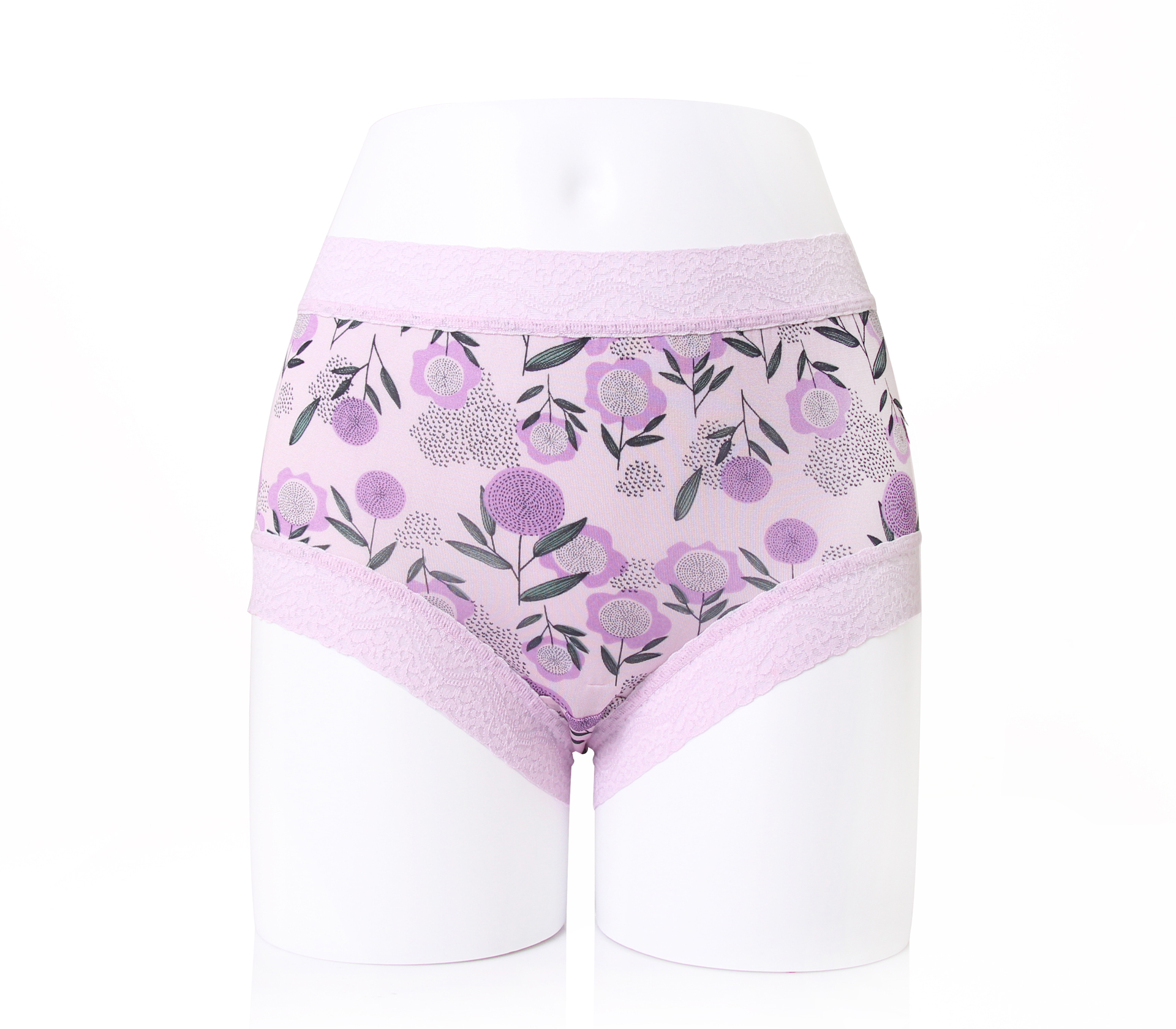 闕蘭絹日本花卉100%蠶絲內褲 - 88116 (紫)