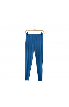 闕蘭絹素面石墨烯蠶絲內搭褲-M9908(藍)